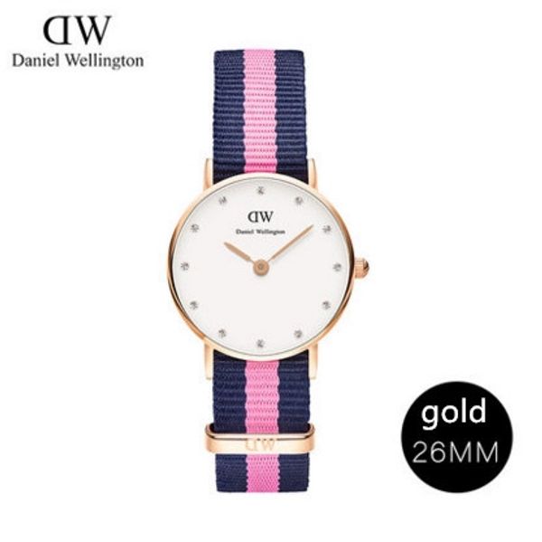 

2017 Новый маленький циферблат Daniel часы 26 мм женские часы Модные роскошные часы Ква