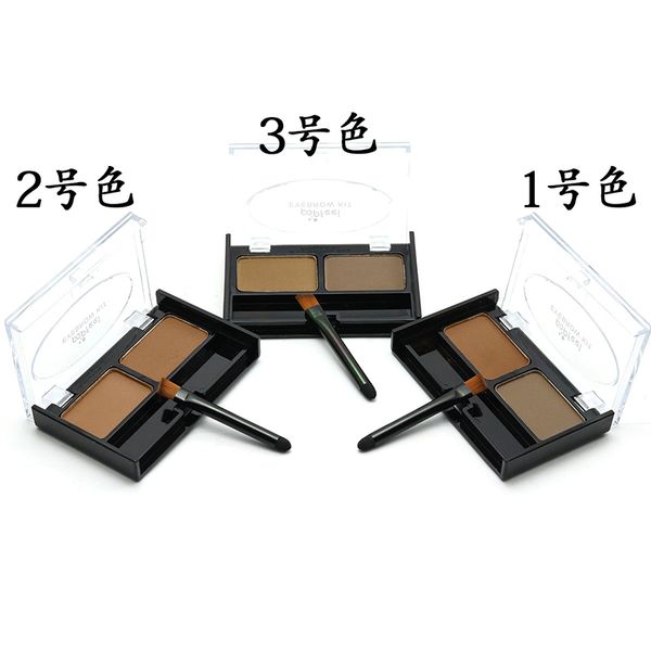 

learnever eyebrow powder eye brow palette cosmetic makeup shading with brush