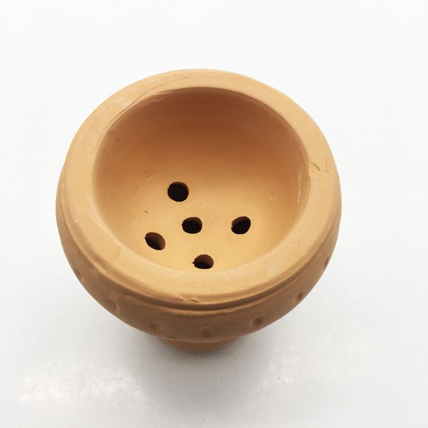 Produzione tradizionale cinese Cuocere in ceramica Palla rotonda Narghilè Accessori per fumatori Stufa in carbonio Calore Keeper Shisha Bowl
