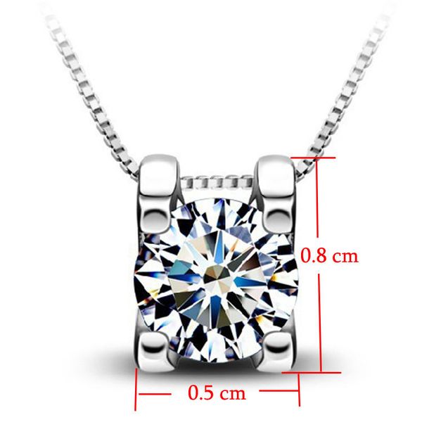 

silver symbol love clavicle pendant necklace womens valentine's day gift #r571