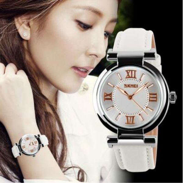 

5 colors diamond quartz wristwatches engraved watches fashion watch casual ladies watch leather waterproof watch cca7045 30pcs, Slivery;brown