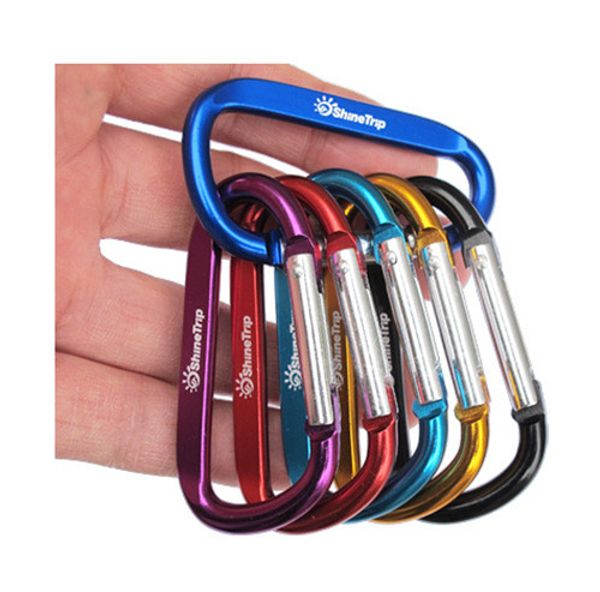 

20pcs/set outdoor carabiner climbing hook aluminum camping outdoor sport accessory carabiner clip key chain camp snap clip hook keychain