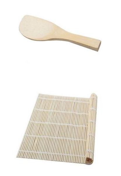 

горячая кухня суши инструменты прокатки ролик бамбук материал мат чайник diy риса весло приготовления инструменты