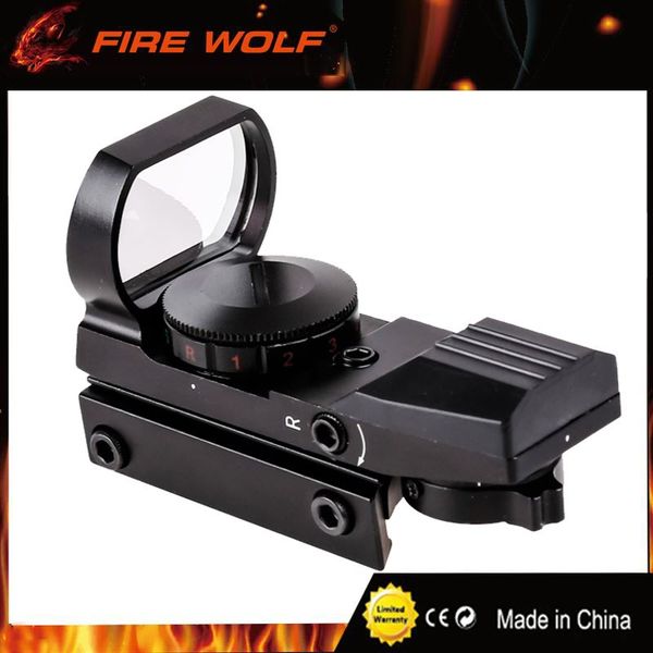 

FIRE WOLF Hunting Tactical 20mm or 11mm Holographic 1x22x33 Reflex Red Green Dot Sight Scope for Hunting