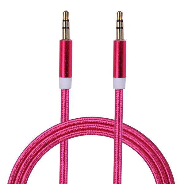 

High Quality Audio Auxiliary Nylon Cable 3.5mm to 3.5mm Aux Extended Colorful Car Cable For Android Cyberstore