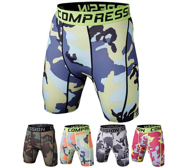 

wholesale- compression mens camouflage 3d pants brand clothing printed trousers fitness tights short crossfit, White;black