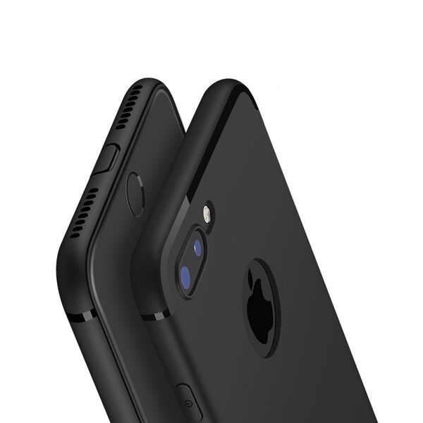 

New Slim Thin Colors Matte Silicone Phone Case For iPhone 7 TPU Rubber Soft Back Cover For iphone 7 Plus With Dust Plug