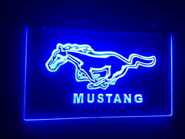 

B37 Ford Mustang пивной бар паб-клуб 3d знаки светодиодный знак неонового света Розничная