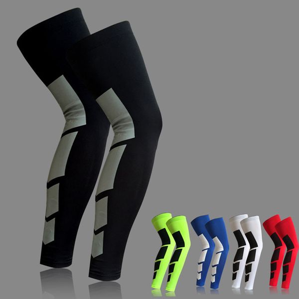 

wholesale- 1pcs super elastic lycra basketball leg warmers calf thigh compression sleeves knee brace soccer volleyball cycling