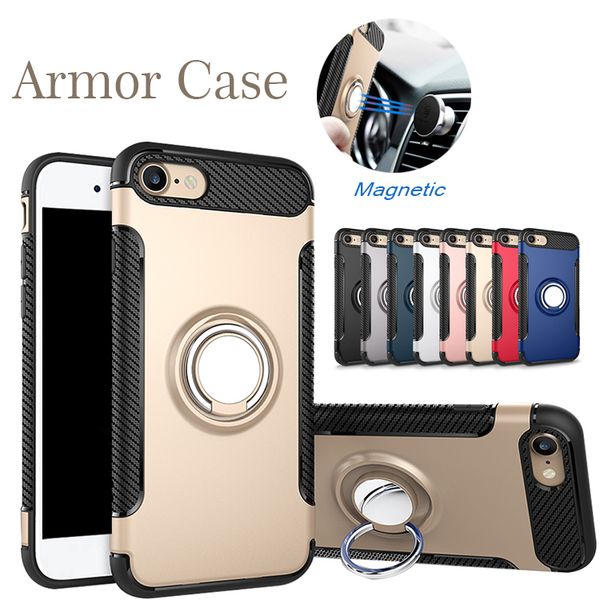 

ring holder case car phone kickstand for new iphone xr xs max 8 plus samsung note 10 s10 plus j7 prime magnetic cover