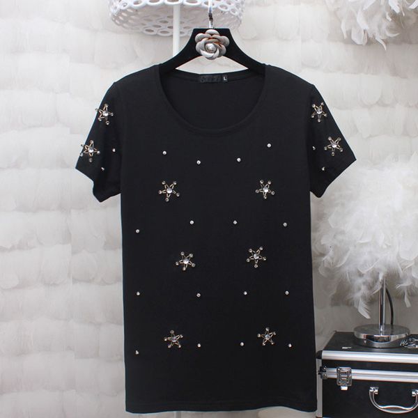 magliette nere cotone