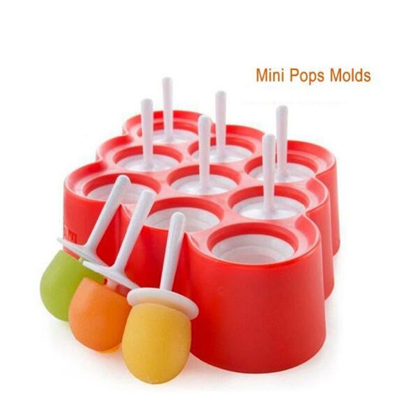 

ice lolly mould silicone mini ice pops mold ice cream ball lolly maker popsicle molds with 9 cavity diy kitchen tools