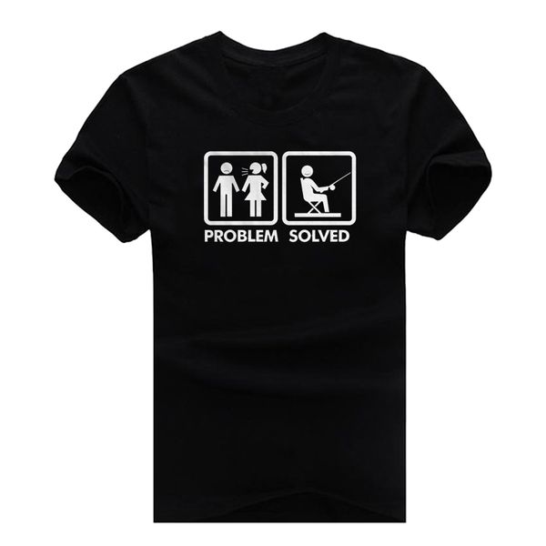 

проблема решена новая мода человек футболка хлопок o шеи мужская с коротким рукавом мужская футболка мужской топы тройники оптовая, White;black