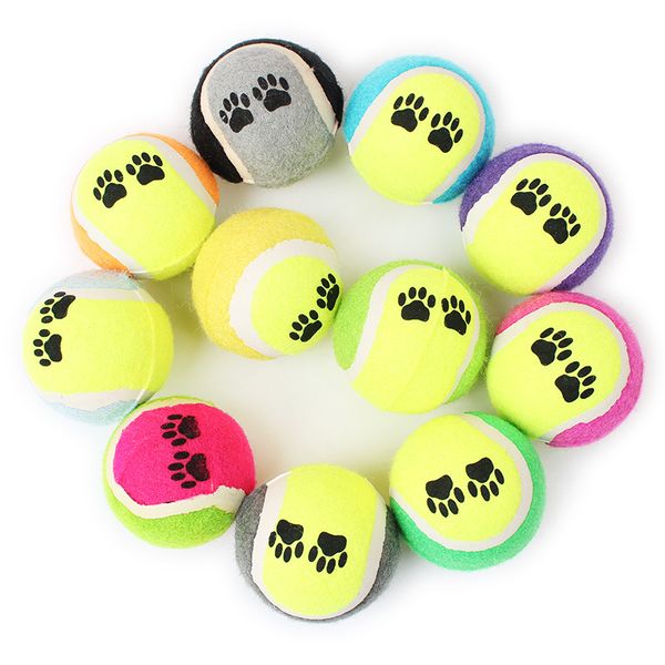

5pcs /lot multicolor tennis ball pet dog toy ball outdoor training chewing products