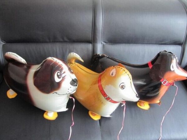 

хэллоуин рождество алюминиевая фольга воздушный шар рабочая собака домашнее животное воздушные шары водорода гелий украшение партии малыш хо