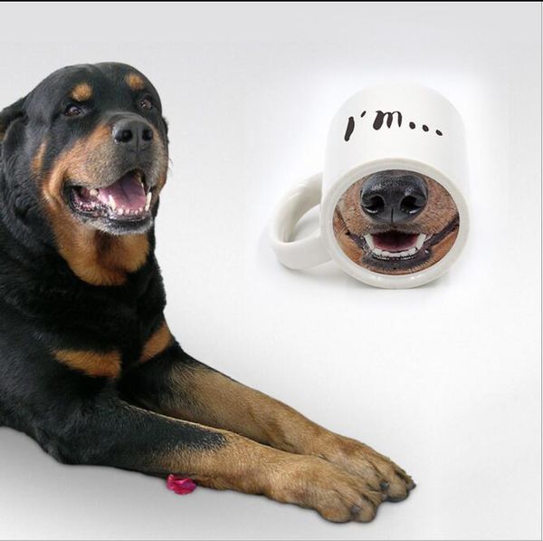 

drinkware mugs funny doggy mug ceramic coffee tea cup donkey dog nose designedcoffee tea cup donkey dog nose designed