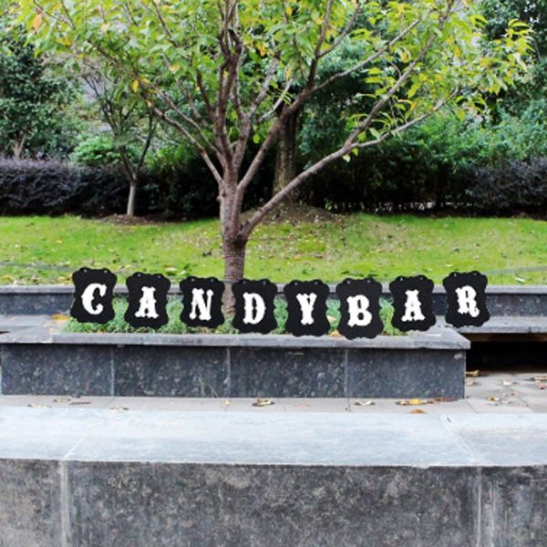 

wholesale- handmade candybar wedding banner/photo booth props photobooth for wedding decoration birthday party event party supplies