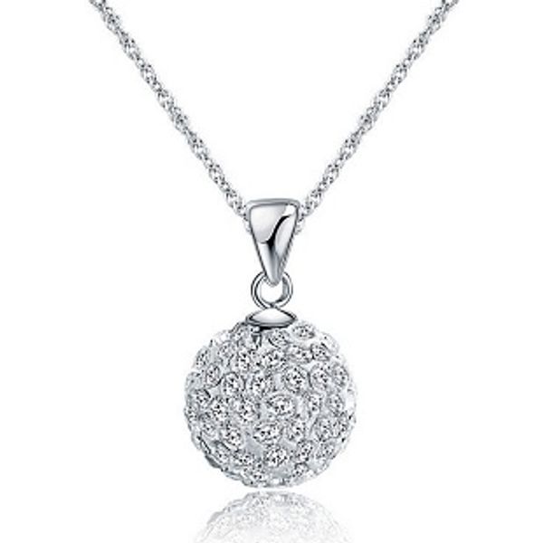 

925 silver items crystal shambhala statement necklaces pendant vintage wedding charms fashion new arrival