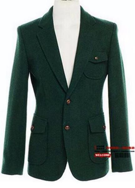 

han edition cultivate one's morality men during the spring and autumn fashion new tweed wool jackets. 710.s - 3 xl, White;black