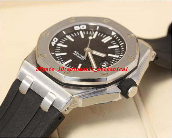 

luxury watches rubber bracelet offshore diver st.oo.a002ca.01 automatic mechanical mens watch wristwatch, Slivery;brown