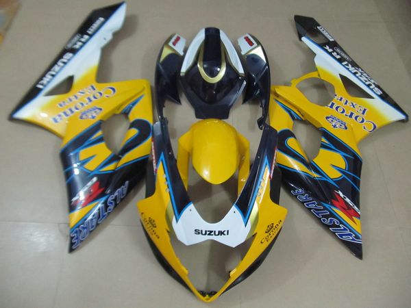 Kit de carenagem para injetoras para SUZUKI GSXR1000 2005 2006 carenagens de motos amarelas GSXR1000 K5 05 06 IY17