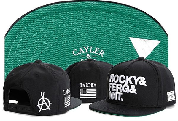 

РОКФЕРГАНТ. черный Кейлер сыновья бейсболки snapback шляпы бейсболки команда Snapback ша