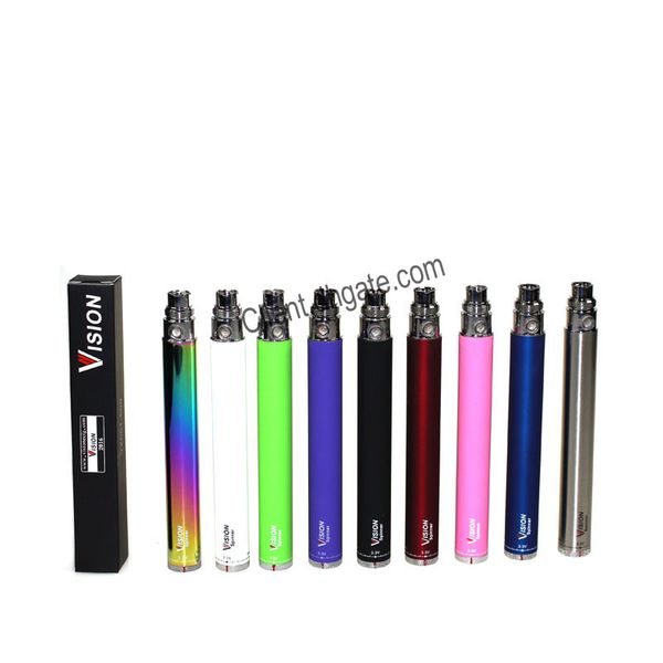 

Vision Spinner Battery Variable Voltage 3.3~4.8V 650mah 900mah 1100mah EGO c Twist Electronic Cigarette 510 Thread for CE4 MT3 Protank DHL