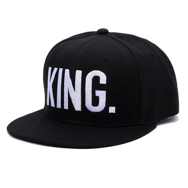 

горячие продажи король королева письмо вышивка бейсболка пары хип-хоп snapback cap для мужчины шляпа женщины кости aba reta gorr, Blue;gray