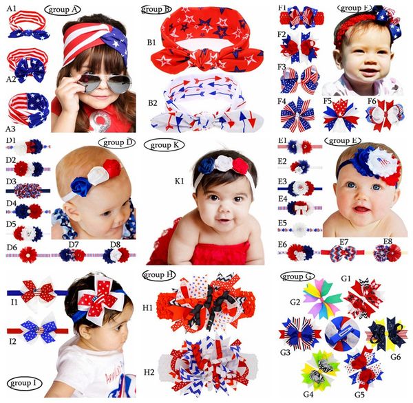 

4th of july u independence day baby tar tripe national flag bowknot headband 3 de ign girl lovely cute american flag hair band headwrap