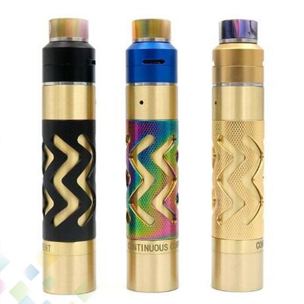 

Vaporizer GOON LP Kit come with GOON LP RDA High quality 3 Colors fit 18650 Battery Brass Material Mod DHL Free