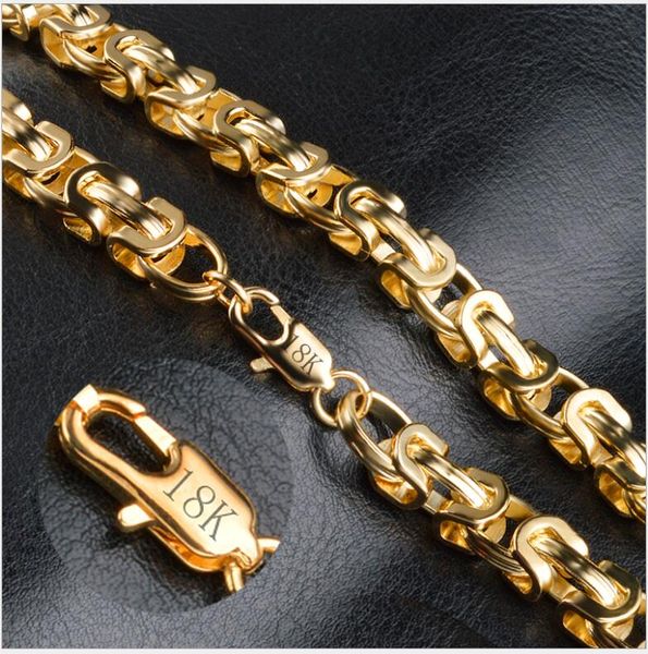 

20 inch 18k gold plated figaro chain necklace fashion arrogant mens gold jewelry accessories for men and women, Silver