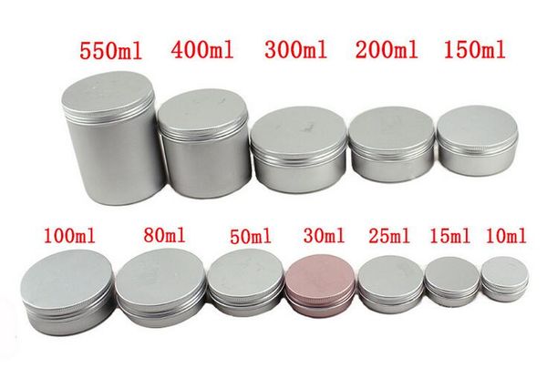 

Different Size Empty Containers Aluminum Jar Tea Cans Aluminum Box Cases Makeup Empty Lip Gloss Jars Cosmetic Jars Box