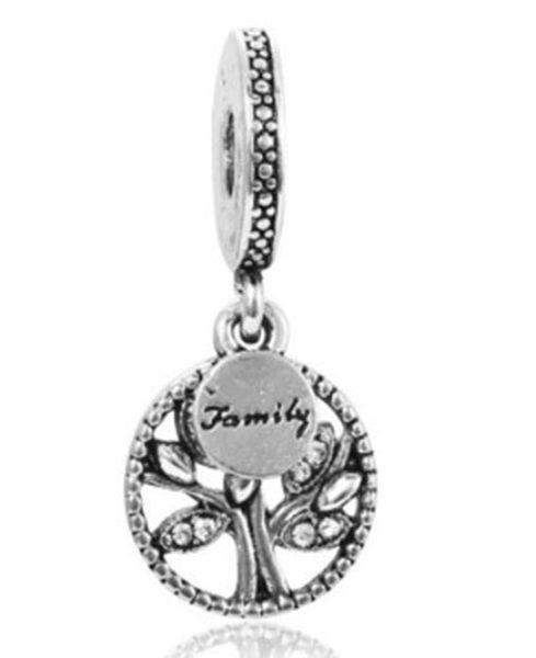 

Семья Кристалл серебро очарование бусины сладкий мать сестра кулон Fit Европейский Pandora подвески стерлингового браслет ожерелье