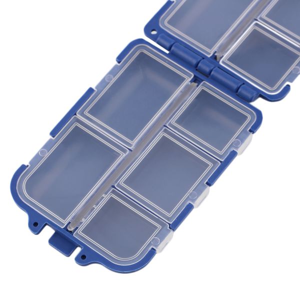 

10 compartments storage case fly fishing lure spoon hook bait tackle case box fishing accessories tools