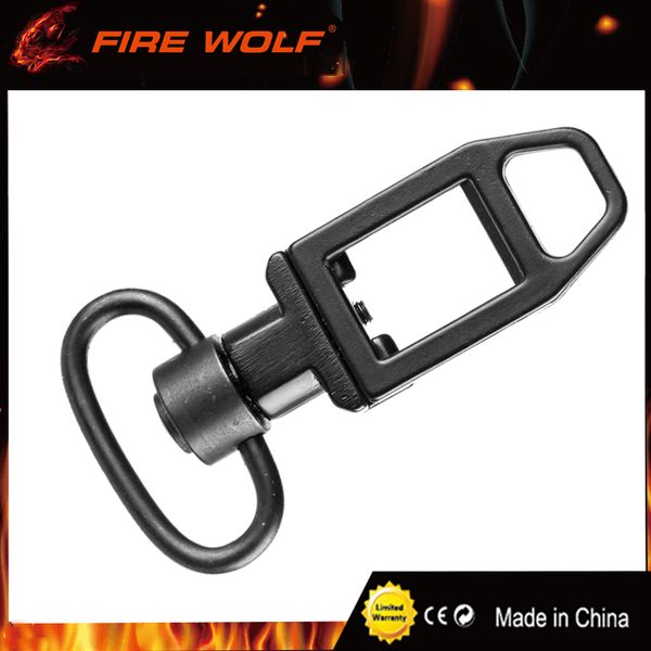 

FIRE WOLF 20mm Rail Tactical Rifle Sling Loop Ambush Low Profile With QD Sling Swivel Point Black M4/AR15