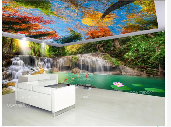 

лес эстетические падает тема пространство фон настенная роспись 3d обои 3d обои обои для тв фон