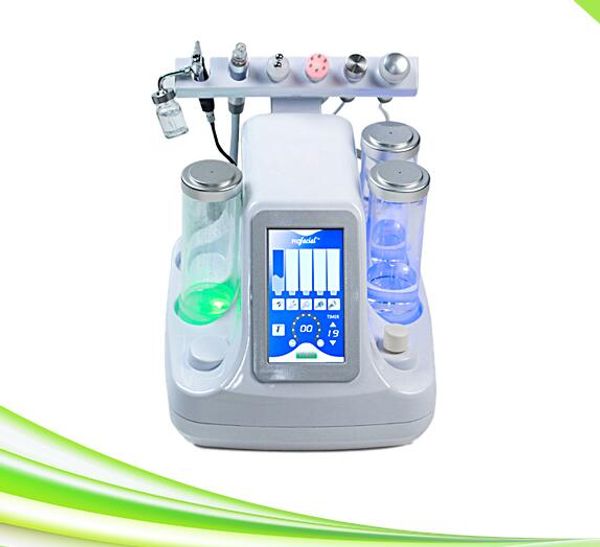 

6 in 1 anti-aging rejuvenation oxygen inject skin lifting oxygen facial dermabrasion machine, Black;white