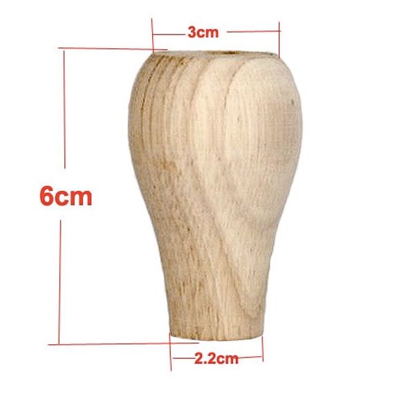 

4pcs/lot h:60mm solid wood cabinet table foot mat ball furniture legs
