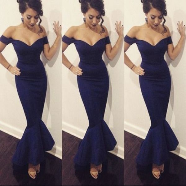 

prom dresses mermaid white sweetheart satin long formal evening party gowns robes de soirée, Black