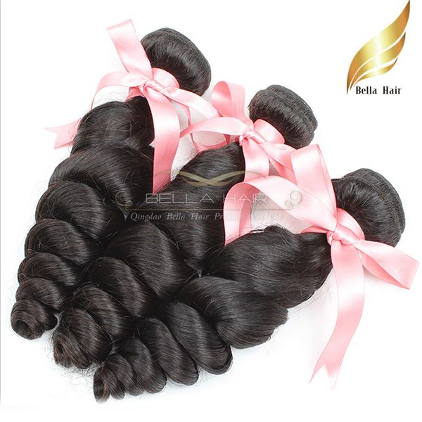 Peruano Remy cabelo virgem cabelo humano tecendo cabelo solto cabelo weave 10-24 polegadas grau 9A 3 pcs lote cor natural