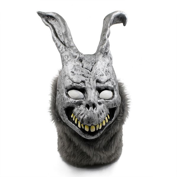 

funny halloween donnie darko frank the bunny rabbit mask latex overhead with fur costume animal masks for party cosplay