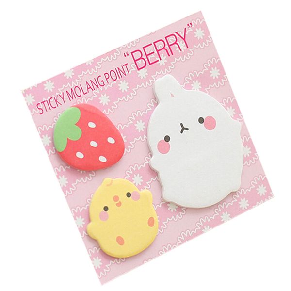 

wholesale- kawaii cute planner korean animal sticky notes memo pad flake sticker note pads offce school supplies student stationery