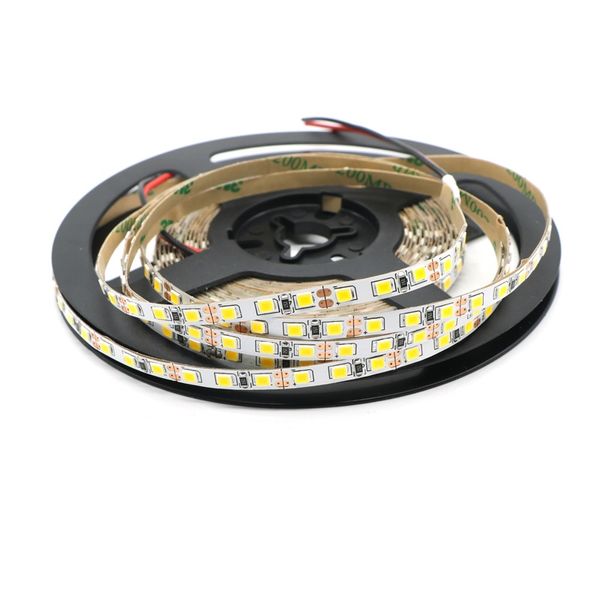 Süper İnce 4mm 5mm PCB 2835 LED Şerit Işığı 12V 120L/ m 5m 10m Esnek LED Bant Işıkları Sıcak Soğuk/ Doğal Beyaz 8mm 10mm