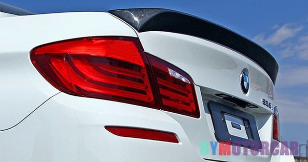 

v стиль углеродного волокна ствола спойлер f10 f18 5-series 520i 523i 528i 535i, пригодный для bmw