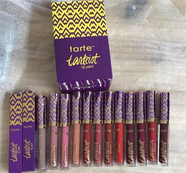 

New makeup lip paint matte liquid lip tick lip glo 12 color in tock dhl hipping a08