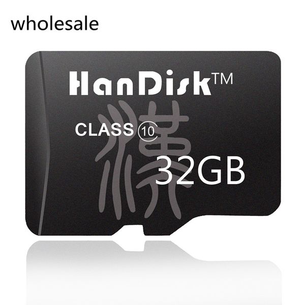 

оптовые сертификации SDXC CE FCC HanDisk Class10 32GB Black Micro SD Card TF карта С10 32G 10-100pcs / серия Качес