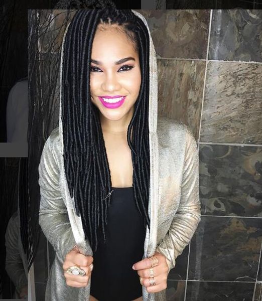 2020 2017 Crochet Dreads Hair Extensions 20inch 24strands Curly