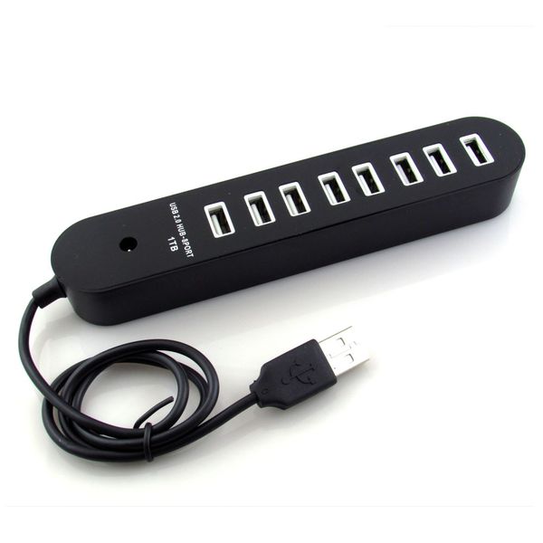 

Внешние Multi 8 портов USB HUB Splitter USB 2.0 Концентраторы высокоскоростного адаптера для н