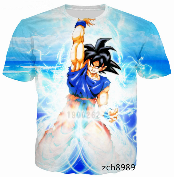 

dragon ball z новые моды для мужчин / женщин классический гоку летний стиль смешные унисекс 3d печати повседневная футболка s - - - 5xl aa54, White;black