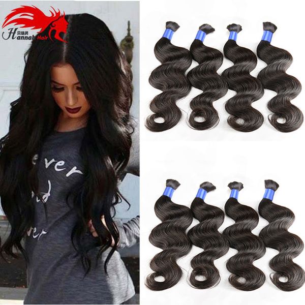 Capelli umani per micro trecce da 50 g/fascio 3pcs lotto non trasformato in onda di corpo bulk bulk capelli rosa capelli per colore nero naturale no groviglio no groviglio